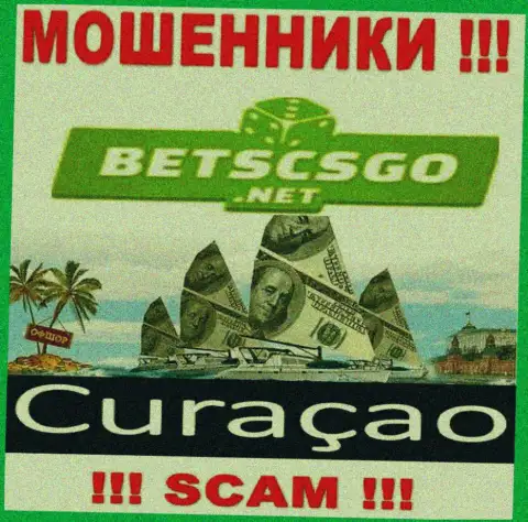 BetsCSGO - это internet-аферисты, имеют офшорную регистрацию на территории Кюрасао