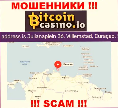 Осторожно - контора Bitcoin Casino скрывается в офшоре по адресу - Julianaplein 36, Willemstad, Curacao и грабит клиентов