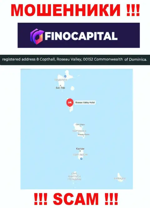 FinoCapital - ШУЛЕРА, скрылись в офшорной зоне по адресу - 8 Copthall, Roseau Valley, 00152 Commonwealth of Dominica
