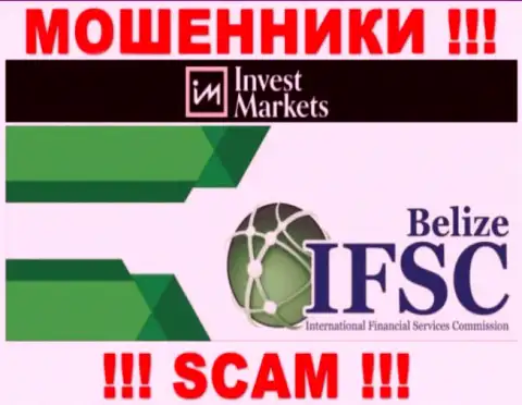 Invest Markets беспрепятственно крадет денежные средства доверчивых клиентов, потому что его покрывает кидала - ИФСК
