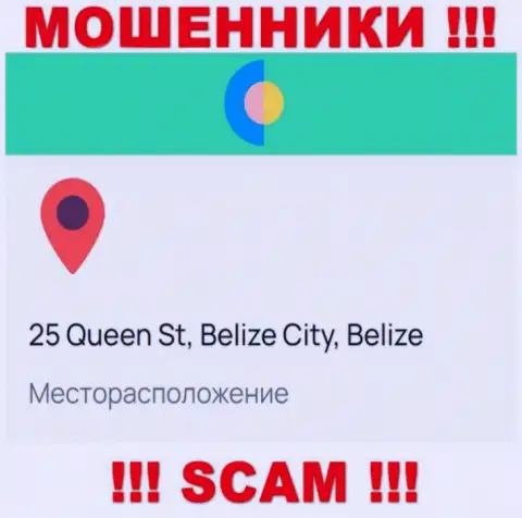На web-сервисе ВайОЗэй предоставлен адрес регистрации конторы - 25 Queen St, Belize City, Belize, это офшор, осторожно !!!