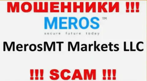 Организация, которая управляет мошенниками Meros TM - МеросМТ Маркетс ЛЛК