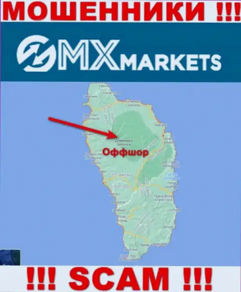 Не доверяйте мошенникам ГМИксМаркетс, поскольку они обосновались в офшоре: Доминика
