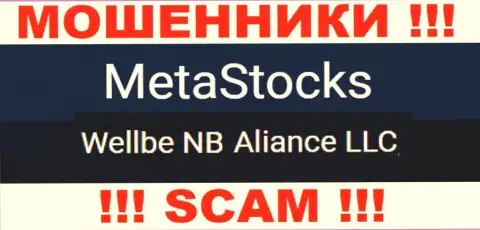 Юридическое лицо мошенников MetaStocks Co Uk - это Wellbe NB Aliance LLC