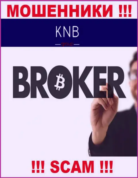 Брокер - в таком направлении предоставляют свои услуги internet-обманщики KNB Group Limited