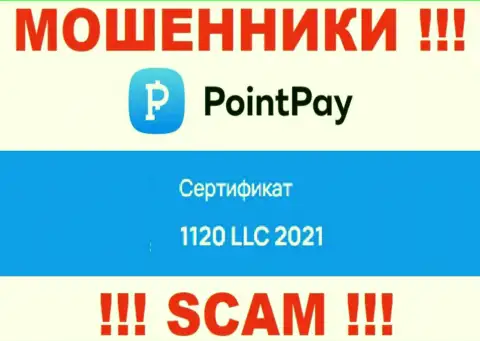 Будьте очень осторожны, наличие номера регистрации у Point Pay (1120 LLC 2021) может быть уловкой