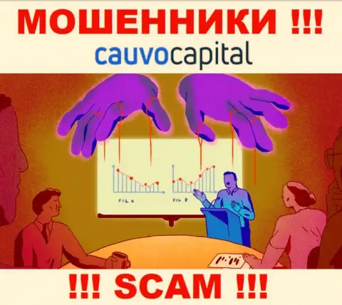 Довольно-таки опасно соглашаться сотрудничать с internet мошенниками CauvoCapital, присваивают деньги
